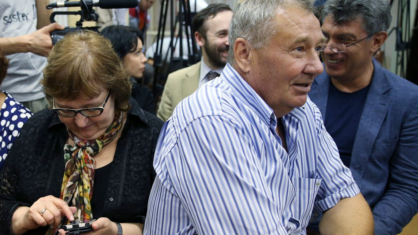 Die Eltern des russischen Oppositionsführers Alexej Nawalny, Ljudmila und Anatoli