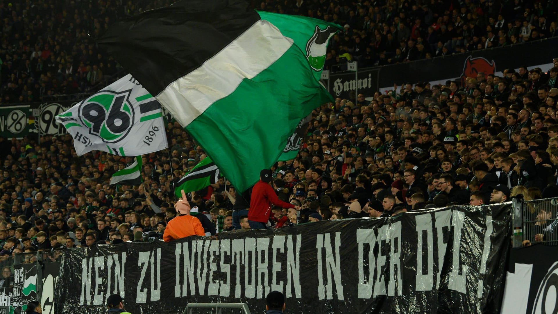 Protest der Hannover-Fans Protest der Hannover-Fans