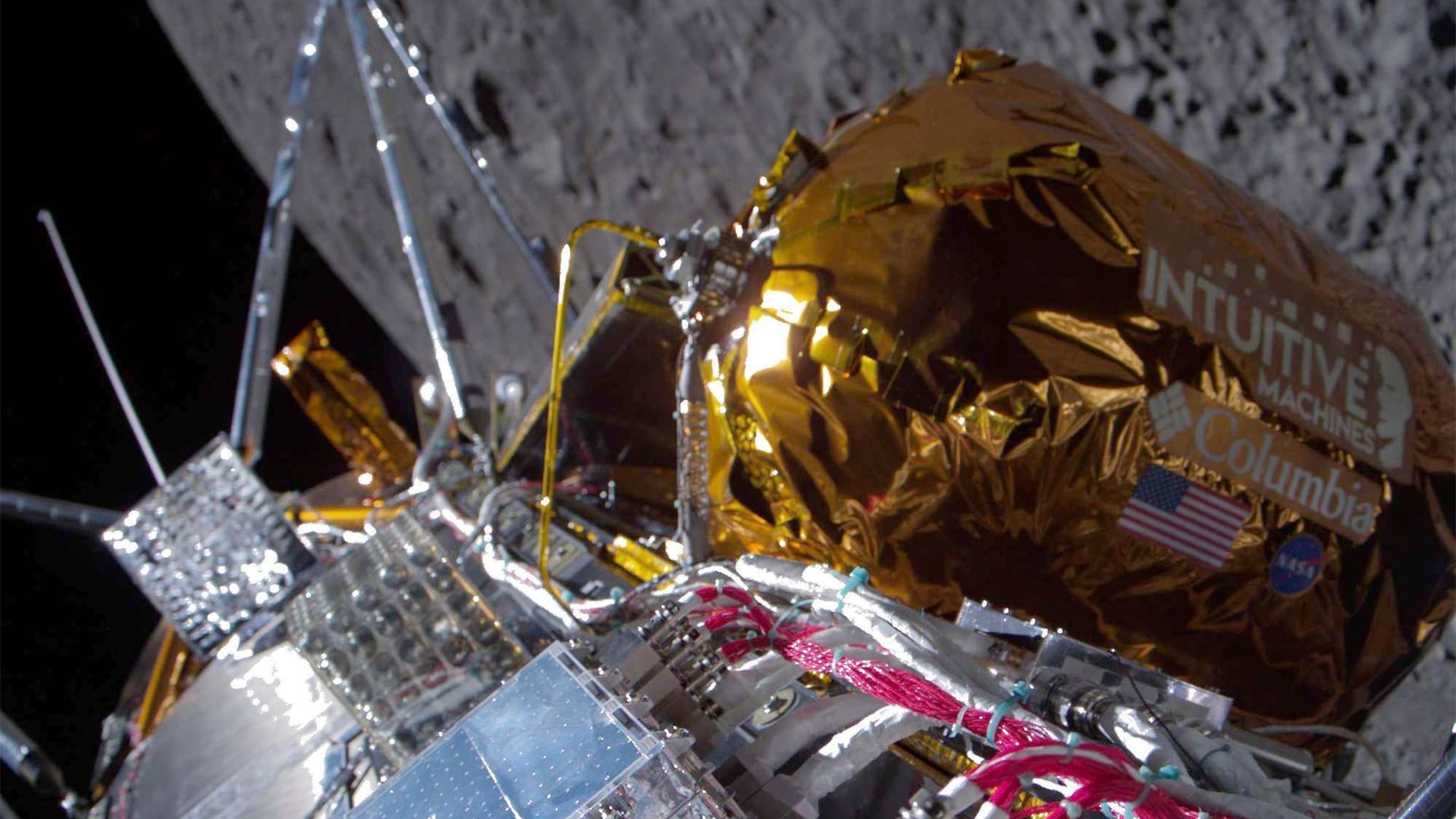 Der Lander mit dem Spitznamen "Odysseus" ist nach seiner Landung auf dem Mond offenbar doch umgekippt.