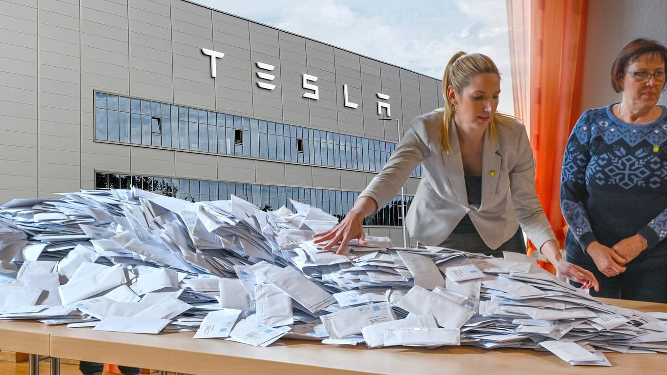 Die Bürgerinnen und Bürger in Grünheide haben gegen die Erweiterung des Tesla-Werks gestimmt.