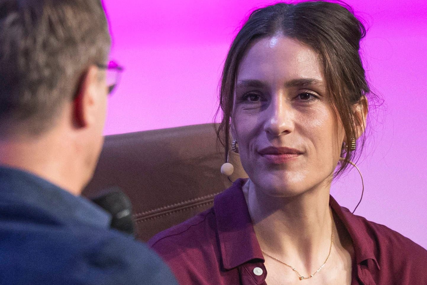 Andrea Petkovic bei einer Veranstaltung in Österreich im Februar 2024.