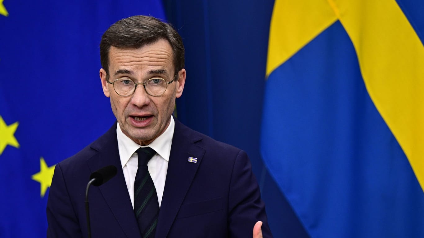 Ulf Kristersson: Der schwedische Ministerpräsident erklärt, es gebe keine Anfrage der ukrainischen Seite nach Bodentruppen.