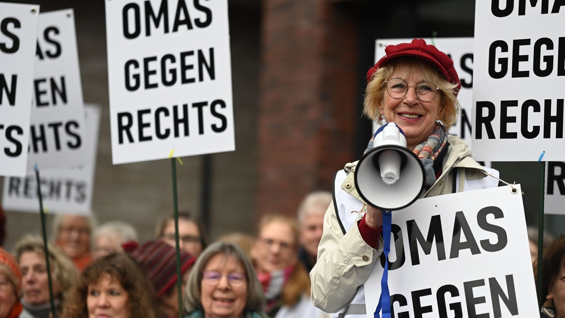 Demonstrationen gegen rechts - Leer