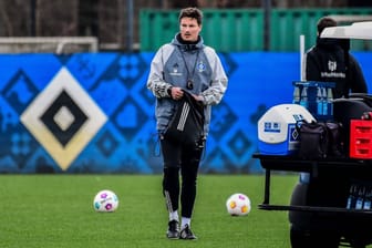 HSV-Interimstrainer Merlin Polzin: Am Samstag leitet der 33-Jährige in Rostock sein erstes Spiel als Chef.