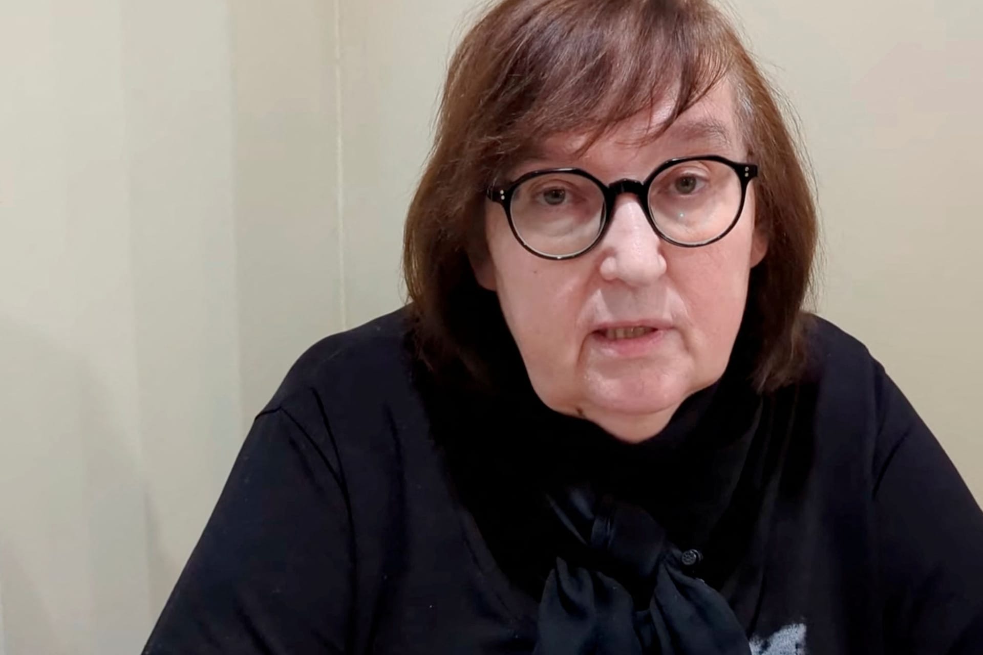 Ljudmila Nawalnaja wendet sich in einer Videobotschaft an die Öffentlichkeit.
