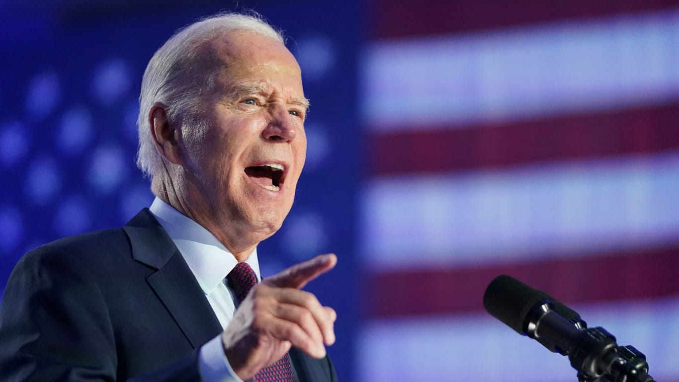 Joe Biden im Wahlkampf: Mit Versprechern sorgt der US-Präsident für Aufsehen.