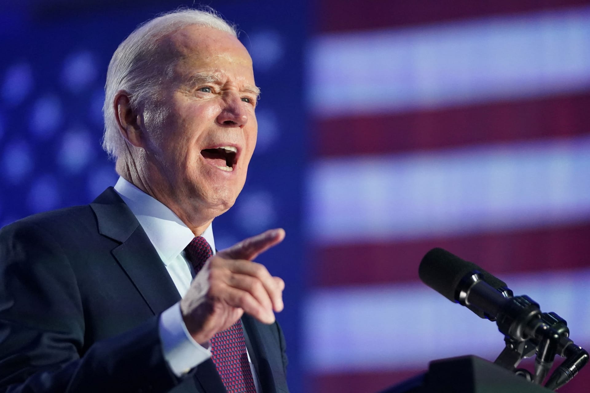 Joe Biden im Wahlkampf: Mit Versprechern sorgt der US-Präsident für Aufsehen.