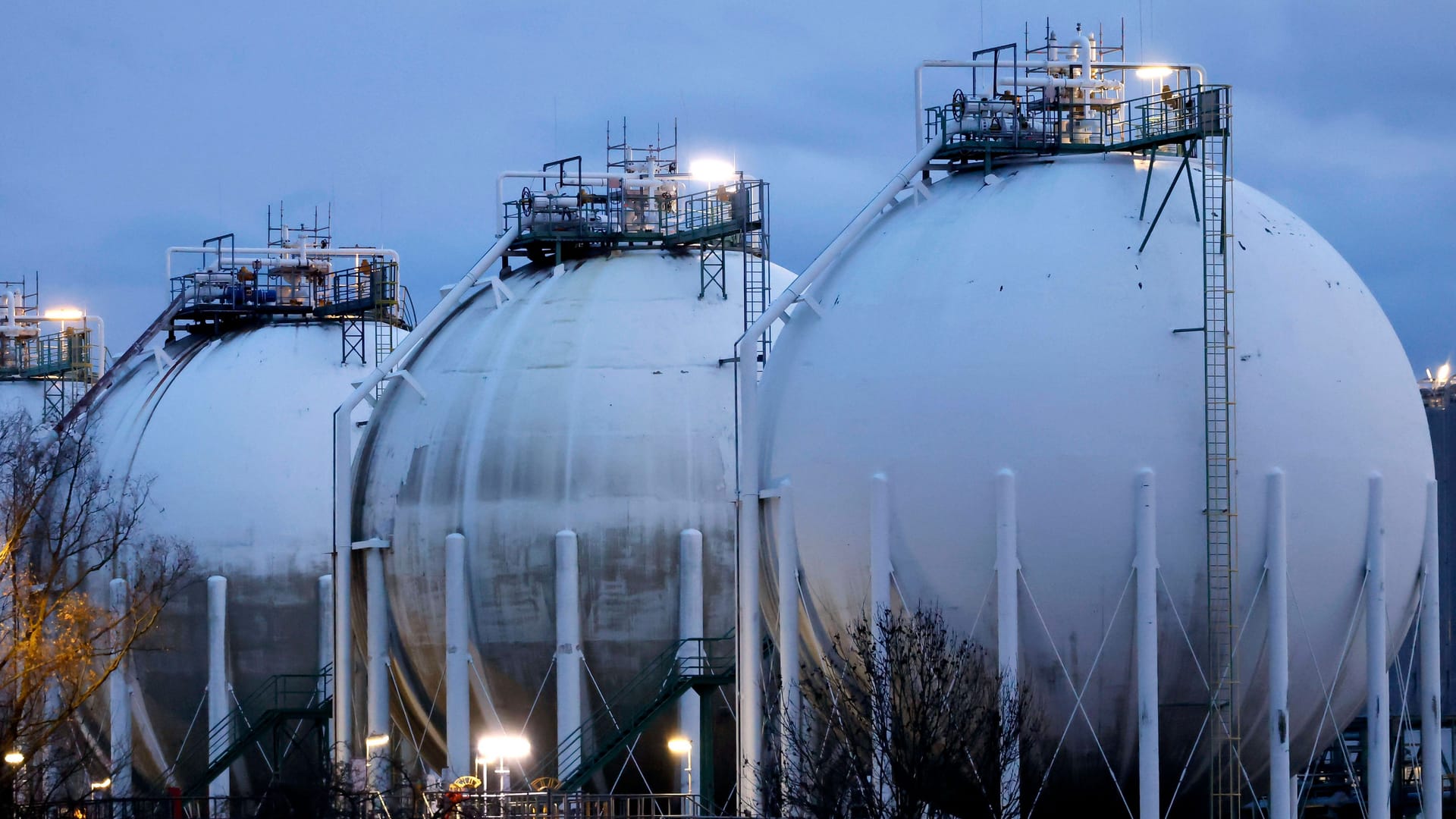 Gasspeicher in Köln (Symbolbild): Die deutschen Gasspeicher sind für die Jahreszeiten gut gefüllt.