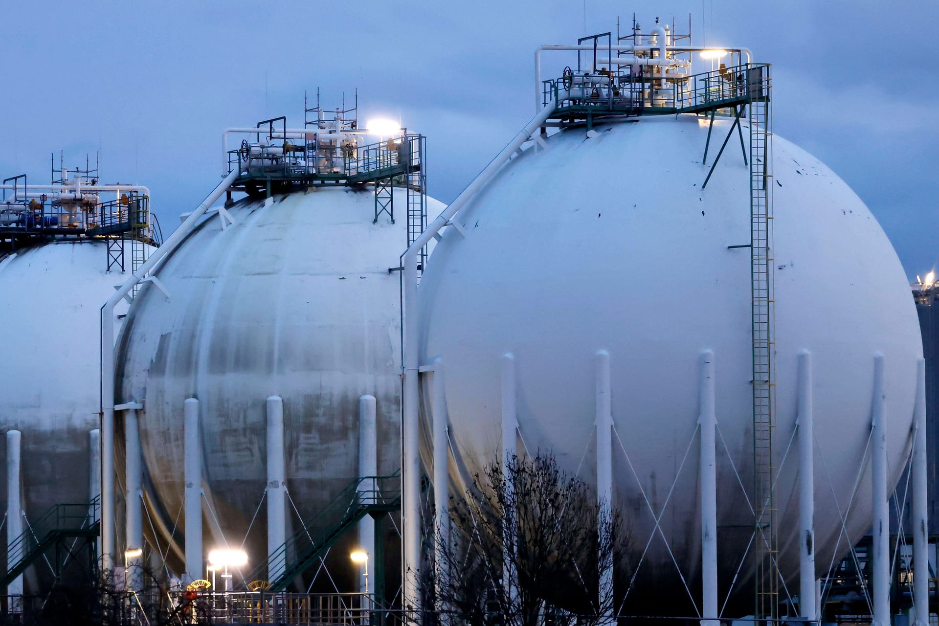 Gasspeicher in Köln (Symbolbild): Die deutschen Gasspeicher sind für die Jahreszeiten gut gefüllt.