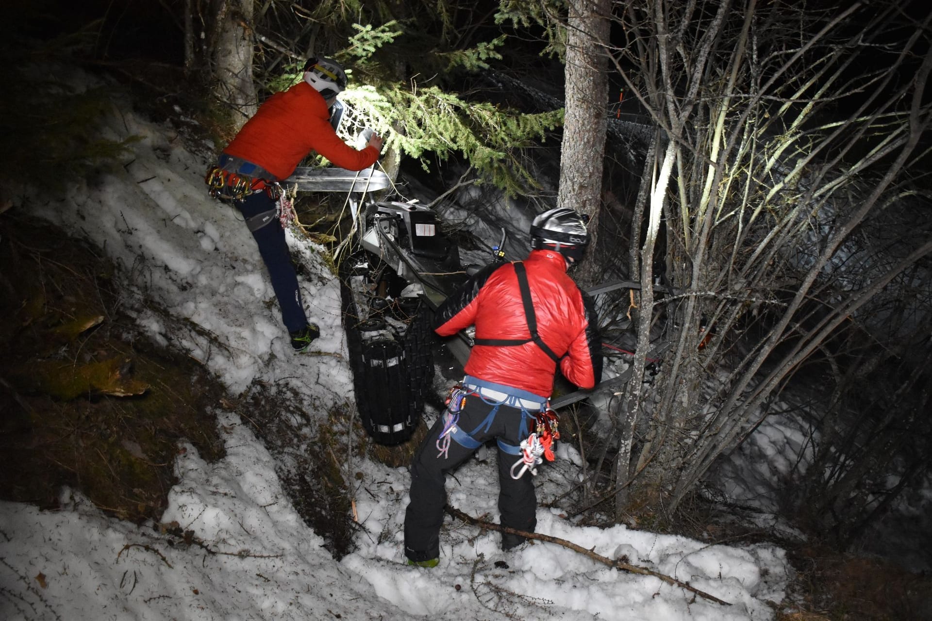 Motorschlittenunfall im Zillertal
