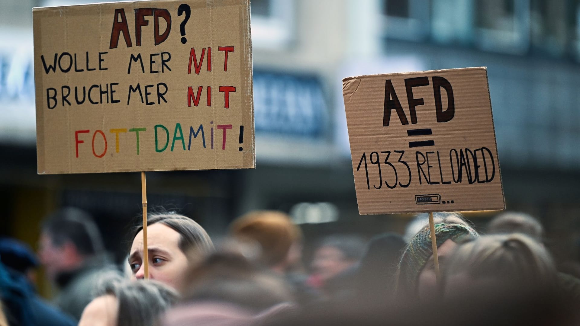 Demonstrationen gegen rechts