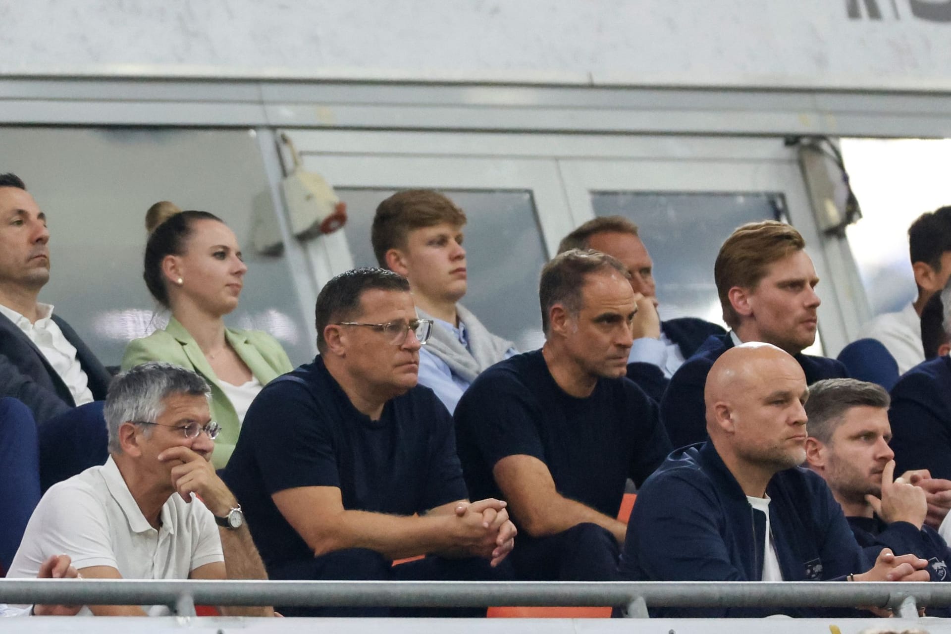 Rouven Schröder mit der RB-Führungsetage