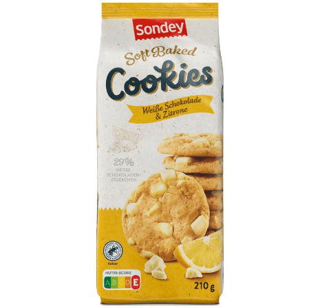 Die Soft Baked Cookies von Sondey könnten Splitter enthalten.