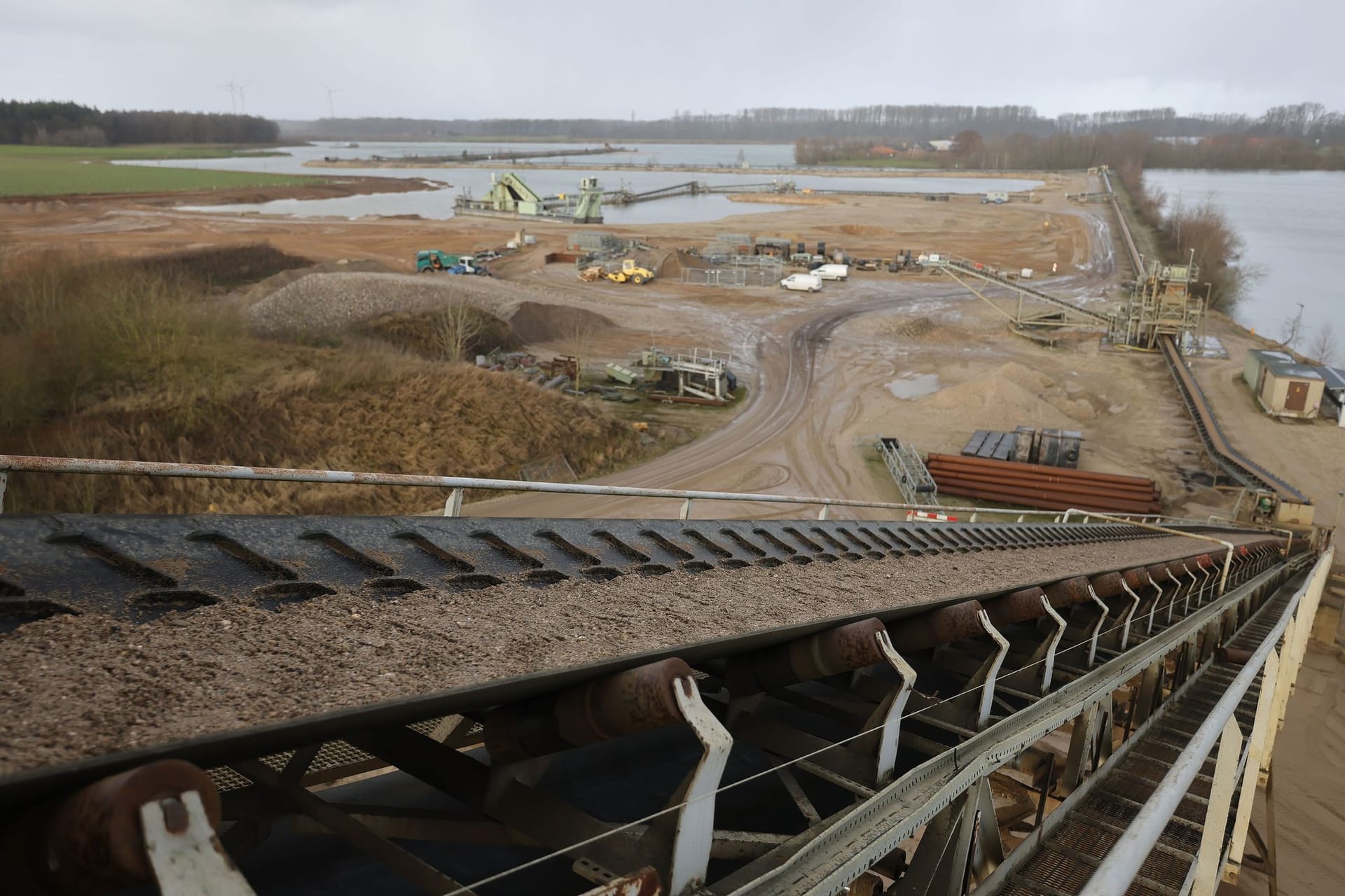 Kieswerk am Niederrhein