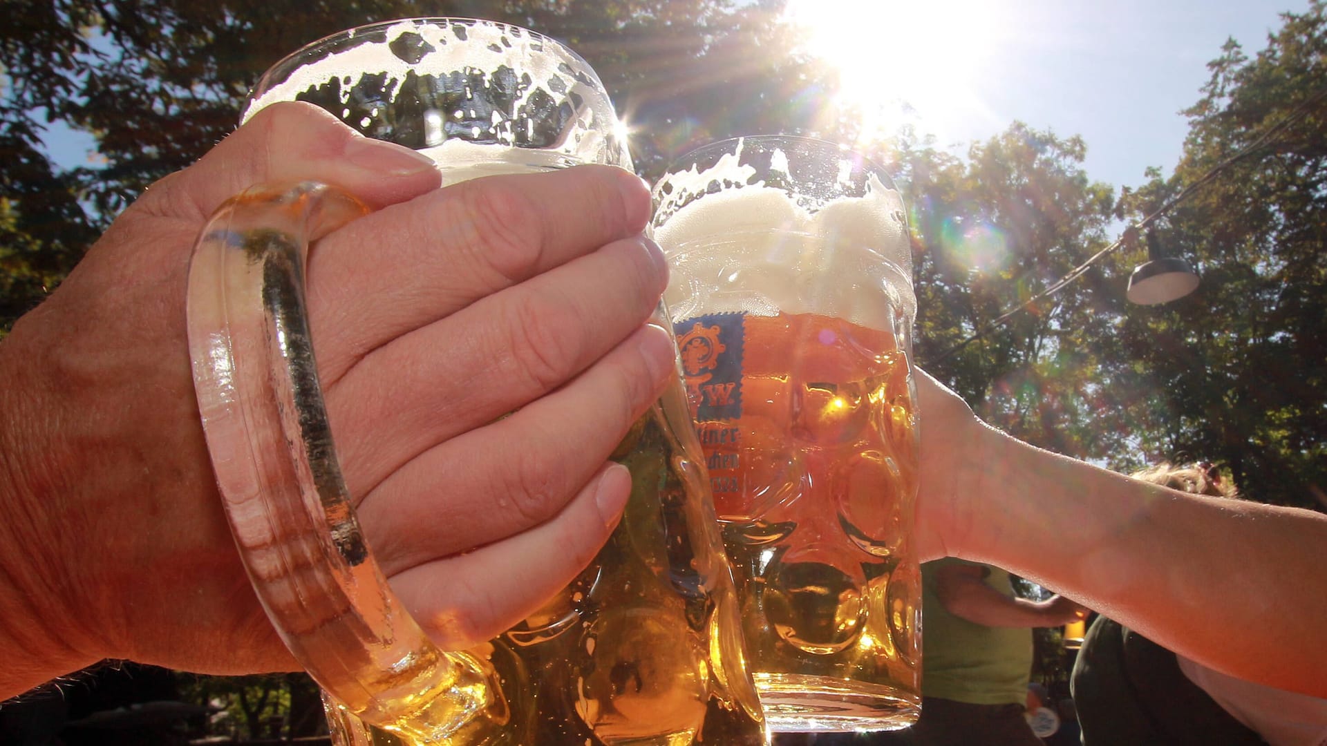 Menschen stoßen mit einem Bier an (Symbolfoto): Ein Dresdner Restaurant muss Insolvenz anmelden. Menschen stoßen mit einem Bier an (Symbolfoto): Ein Dresdner Restaurant muss Insolvenz anmelden.