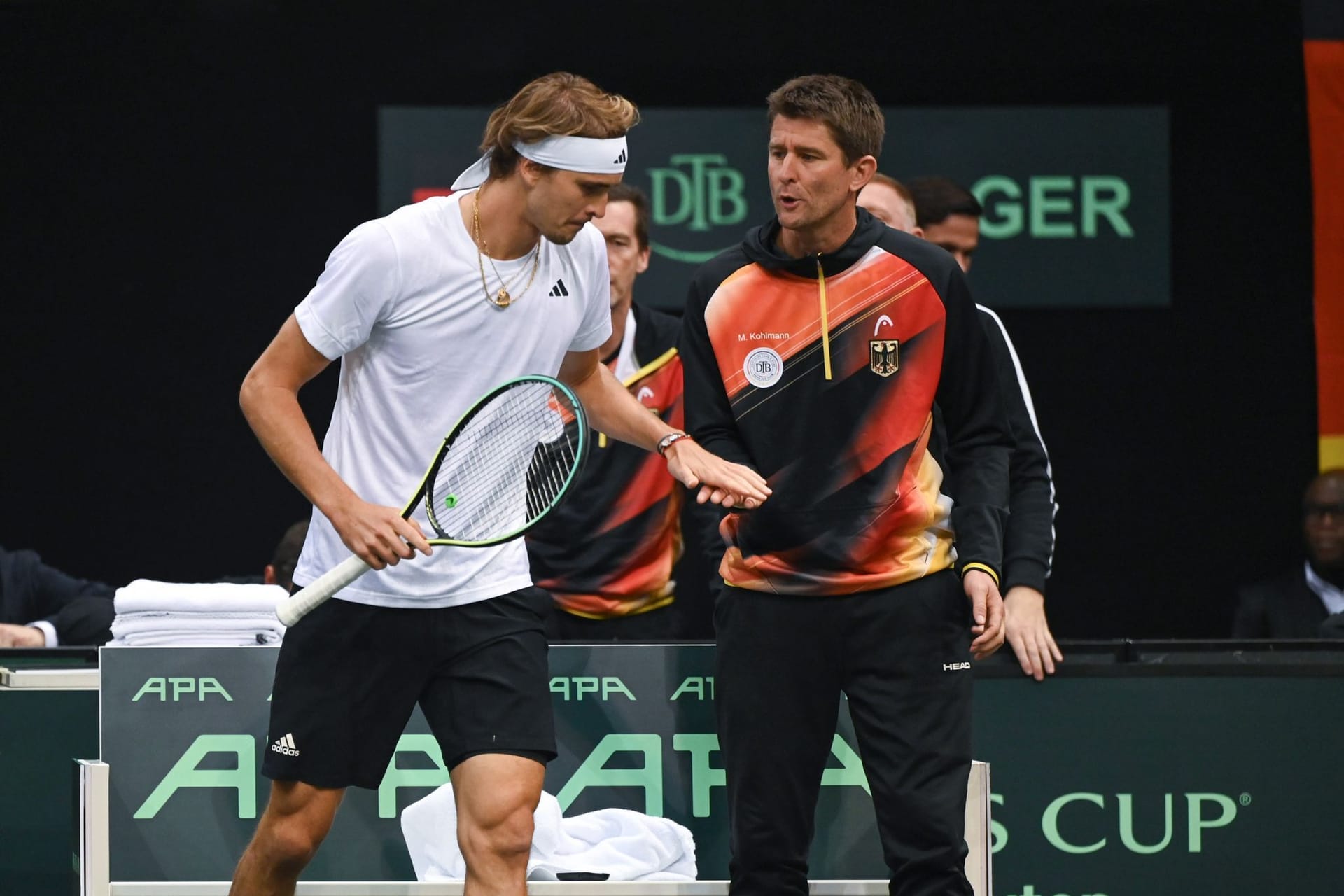 Alexander Zverev und Michael Kohlmann