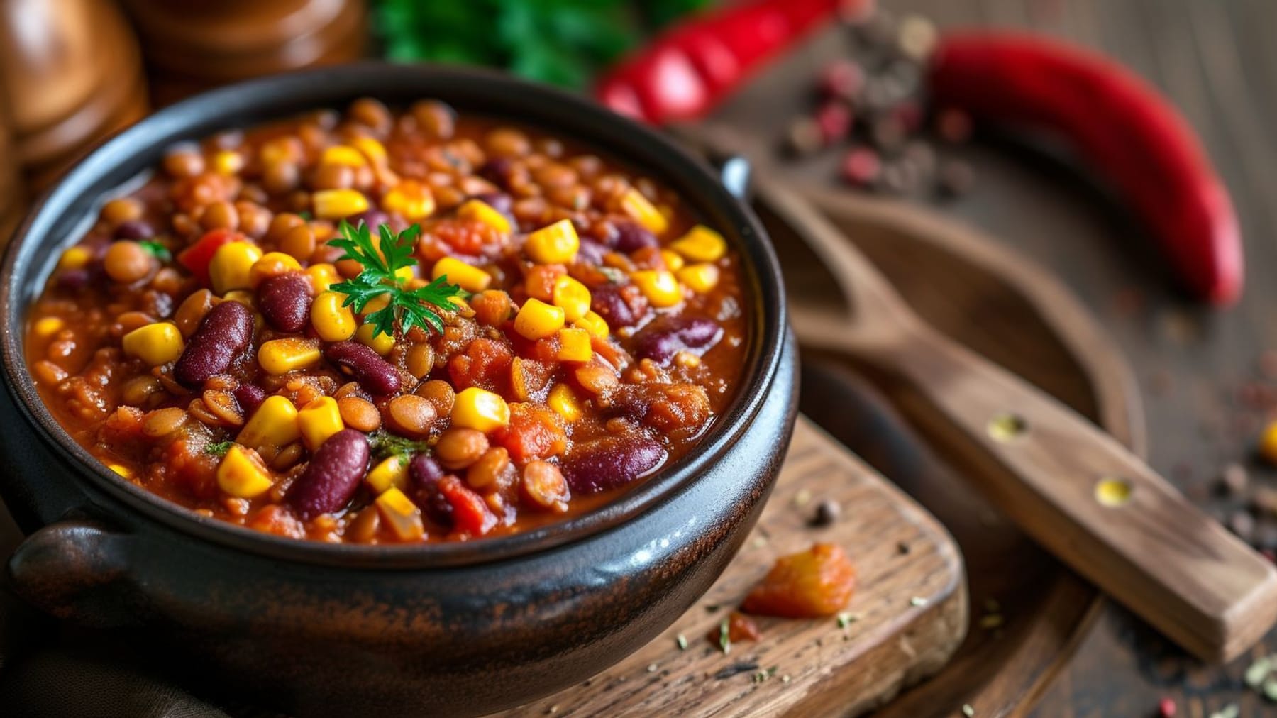 Chili &amp;#39;con&amp;#39; Carne vegetarisch: deftig, würzig und einfach zu kochen