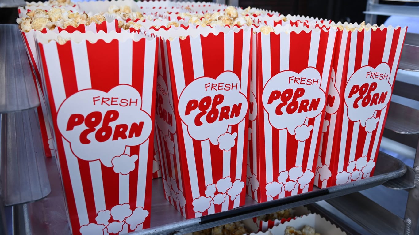 Popcorn im Kino (Symbolbild): Mehrere Tage lang sind die Mitglieder der Gewerkschaft zum Streik aufgerufen.
