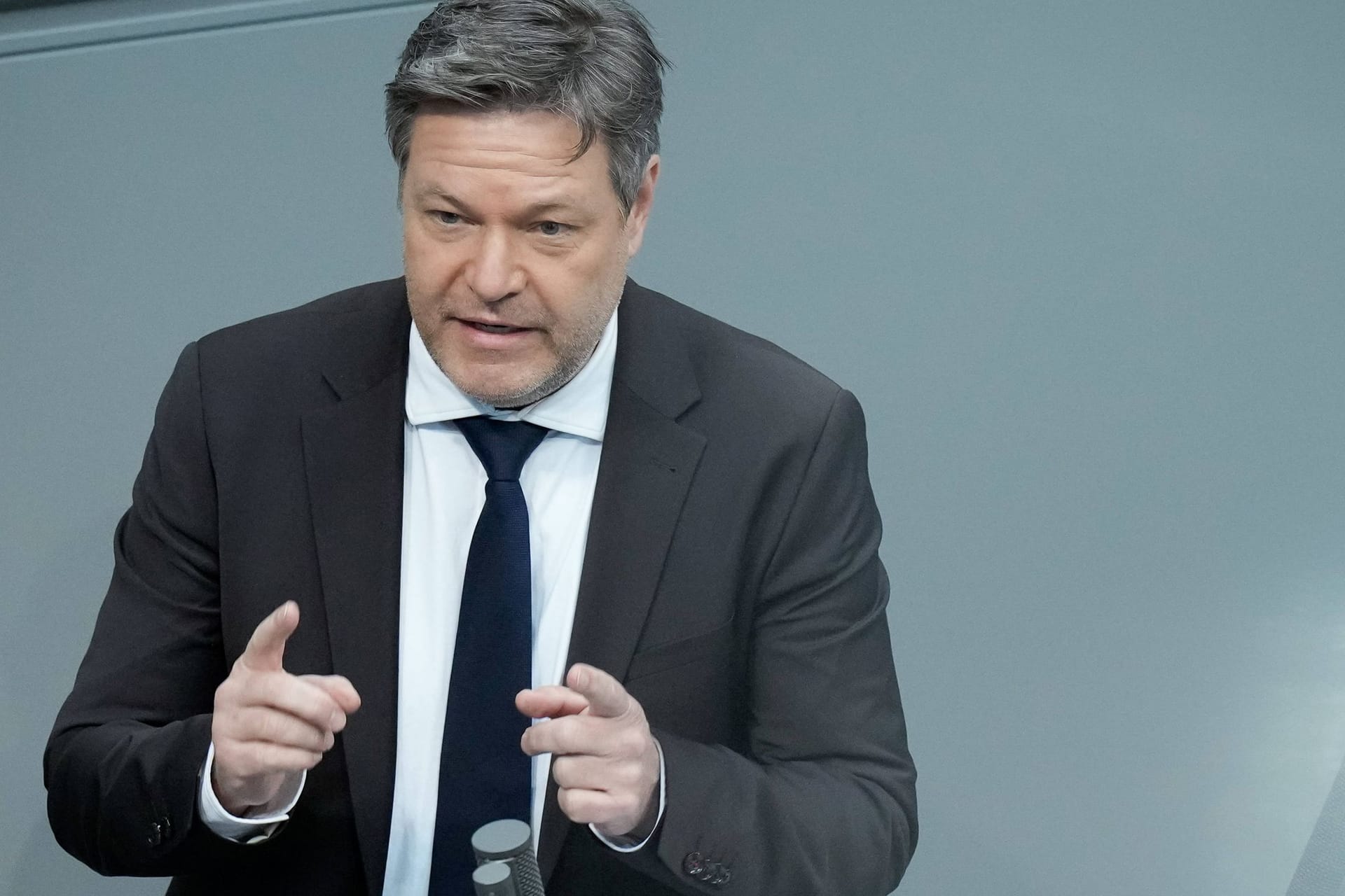 Wirtschaftsminister Robert Habeck im Bundestag.