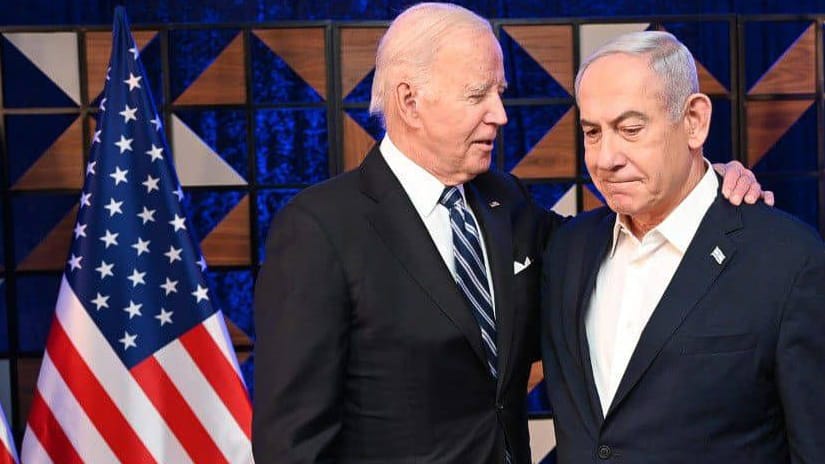 US-Präsident Joe Biden trifft Benjamin Netanjahu kurz nach dem Terrorangriff der Hamas im Oktober 2023 in Israel: Seither hat sich ihre Beziehung aber deutlich verschlechtert.