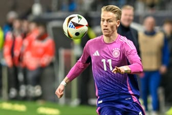 Chris Führich: Der DFB-Spieler in Aktion gegen die Niederlande.