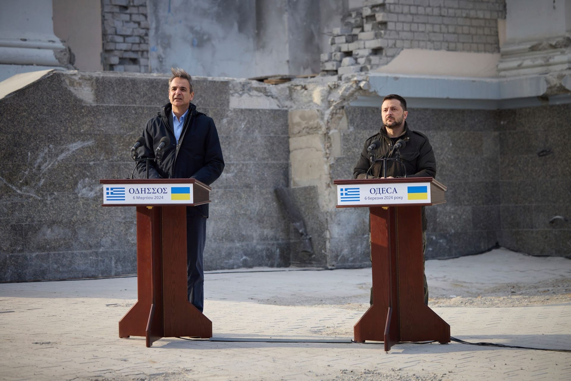 Selenskyj und Mitsotakis in Odessa