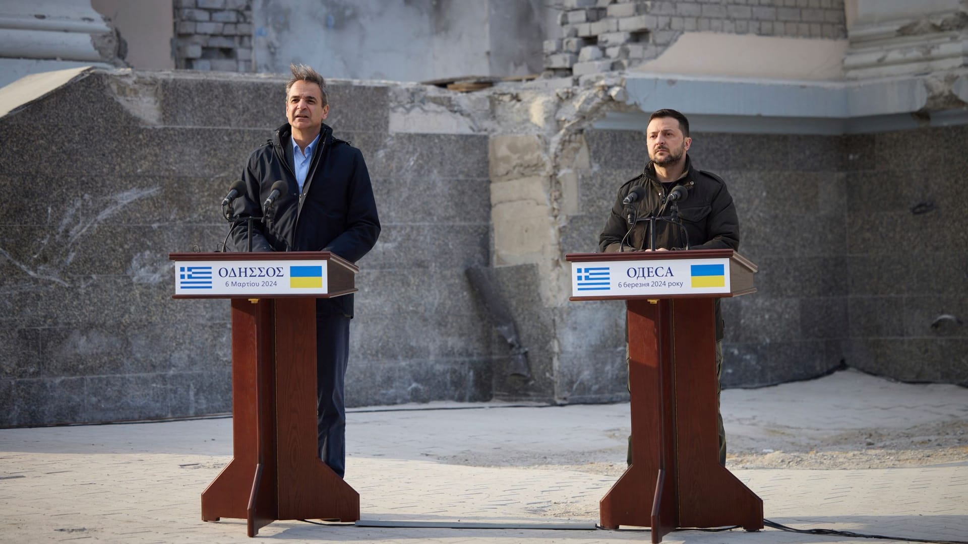 Selenskyj und Mitsotakis in Odessa