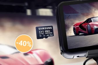 Preisrekord unter 50 Euro: Die reduzierte MicroSD-Speicherkarte von Samsung ist laut eigenen Angaben die schnellste des Herstellers.