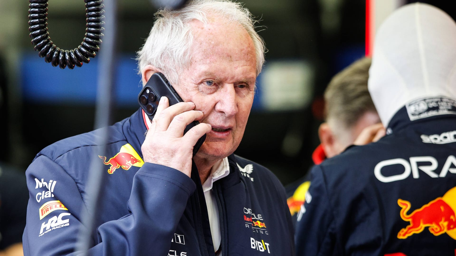 Red-Bull-Berater Marko: Angestammtes Gesicht in der Red-Bull-Box.