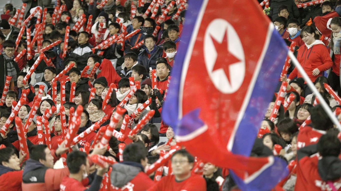 Nordkoreanische Fans