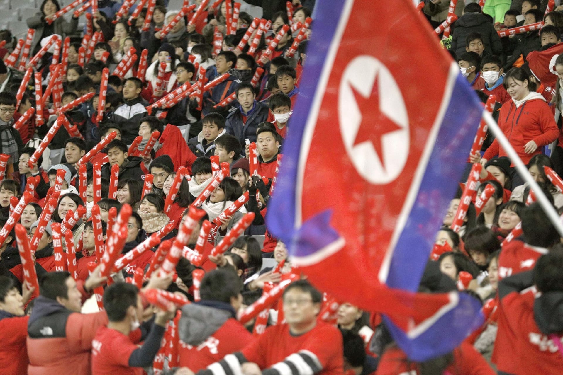 Nordkoreanische Fans