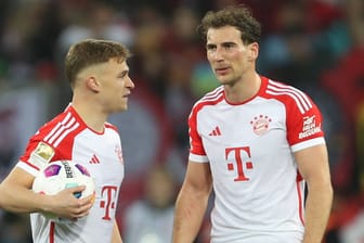 Joshua Kimmich (links) und Leon Goretzka: Die beiden Mittelfeld-Stars könnten den FC Bayern im Sommer verlassen.