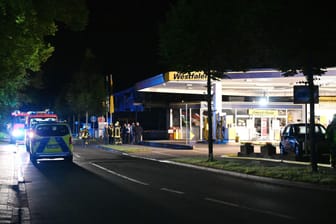 Geldautomat an Tankstelle in Münster gesprengt