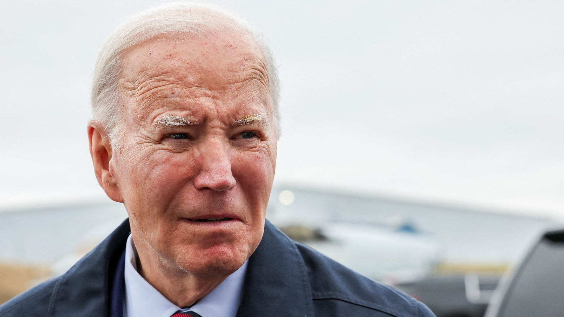 Joe Biden auf dem Regionalflughafen Hagerstown in Maryland.