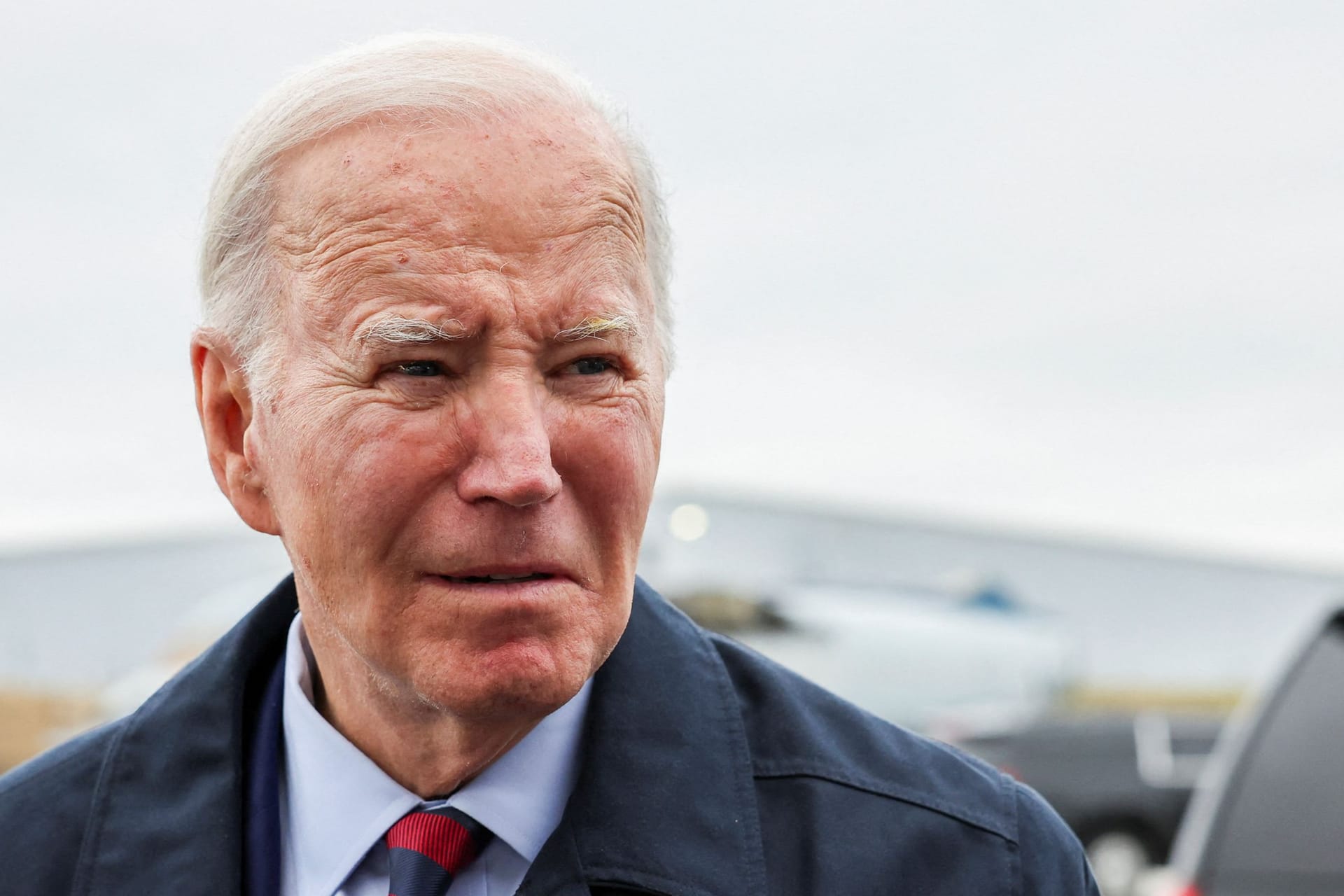 Joe Biden auf dem Regionalflughafen Hagerstown in Maryland.