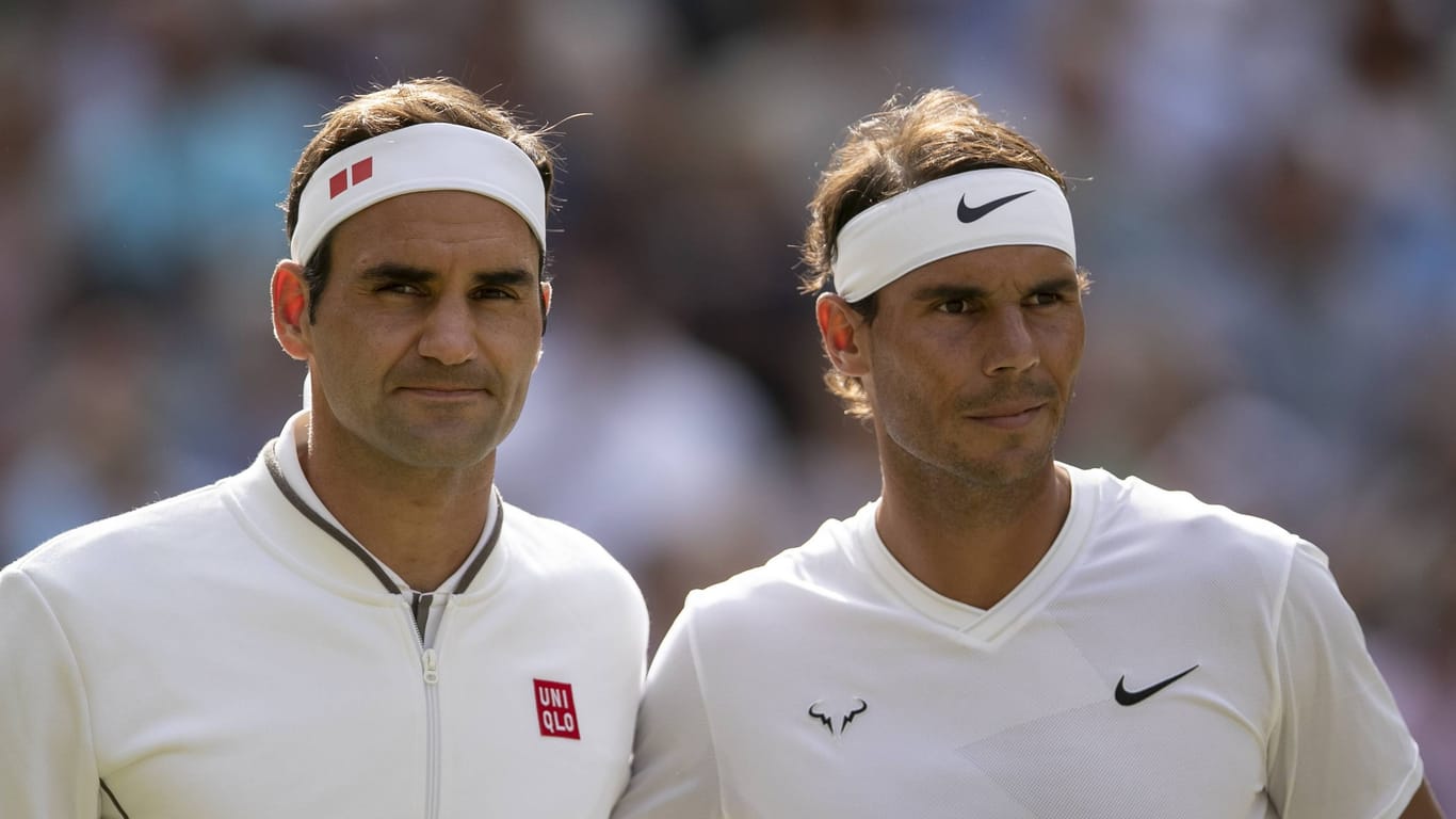 Roger Federer (l.) und Rafael Nadal: Der Schweizer hat seiner Karriere bereits beendet. Der Spanier könnte bald folgen.