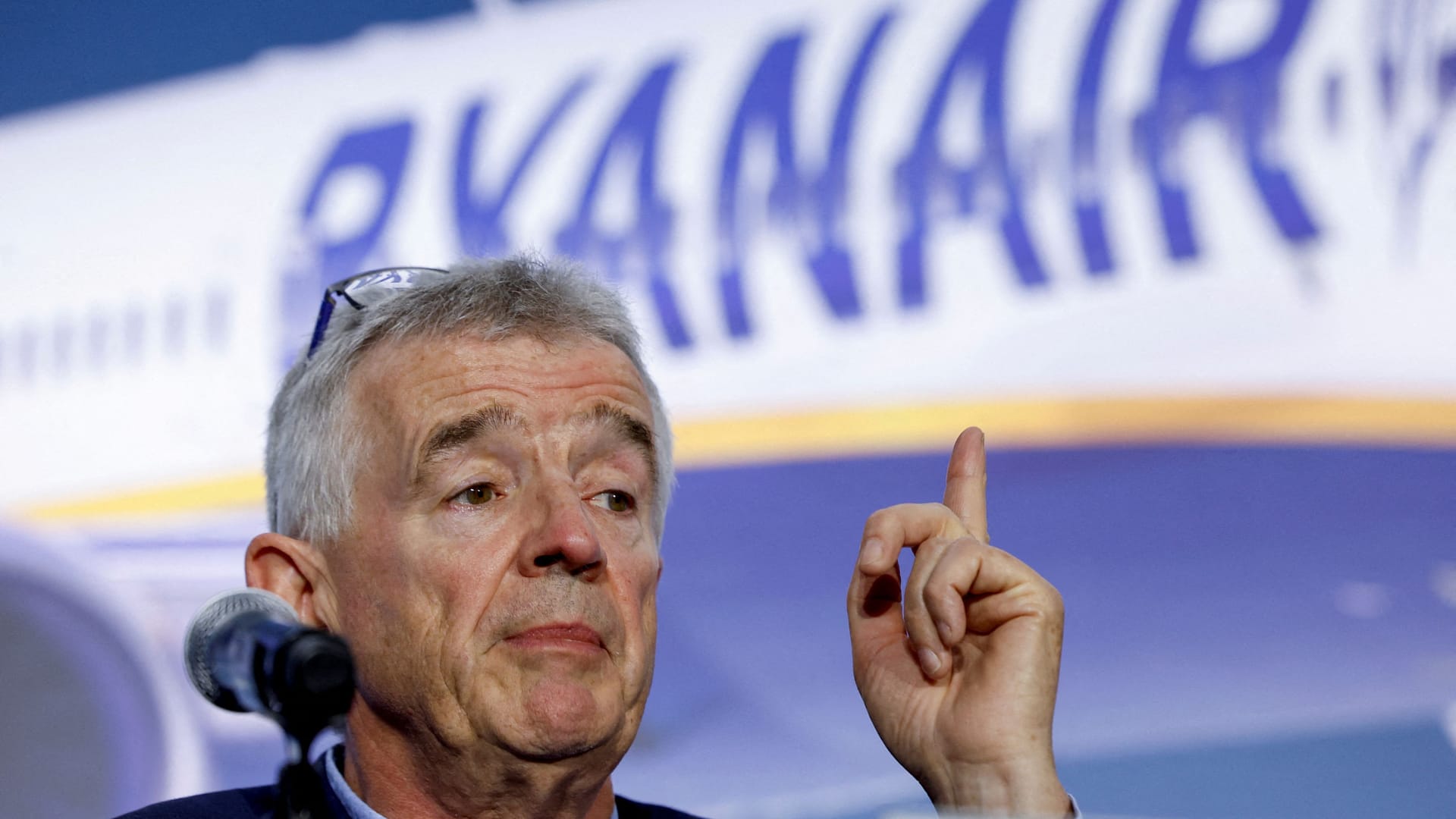 Wartet auf seine Bestellung: ein genervter Ryanair-Chef Michael O'Leary im Boeing-Hauptquartier in Arlington.