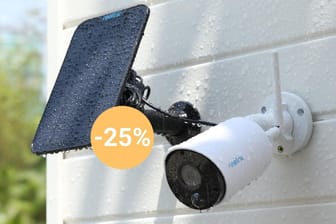 Amazon bietet die Solar-Überwachungskamera von Reolink im Set reduziert im Angebot an.