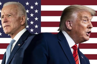 Joe Biden (l.) und Donald Trump: Sie wollen beide die Präsidentschaftswahl gewinnen.