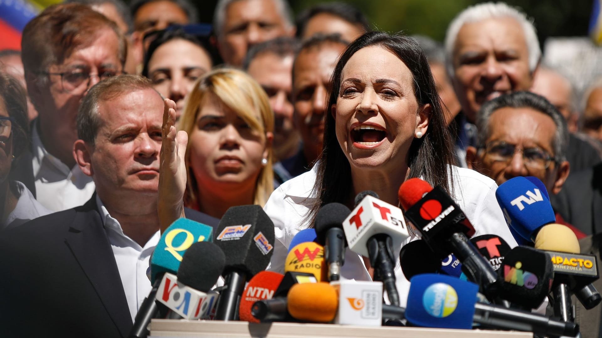 Weitere Mitarbeiter von Venezuelas Oppositionschefin festgenommen Weitere Mitarbeiter von Venezuelas Oppositionschefin festgenommen