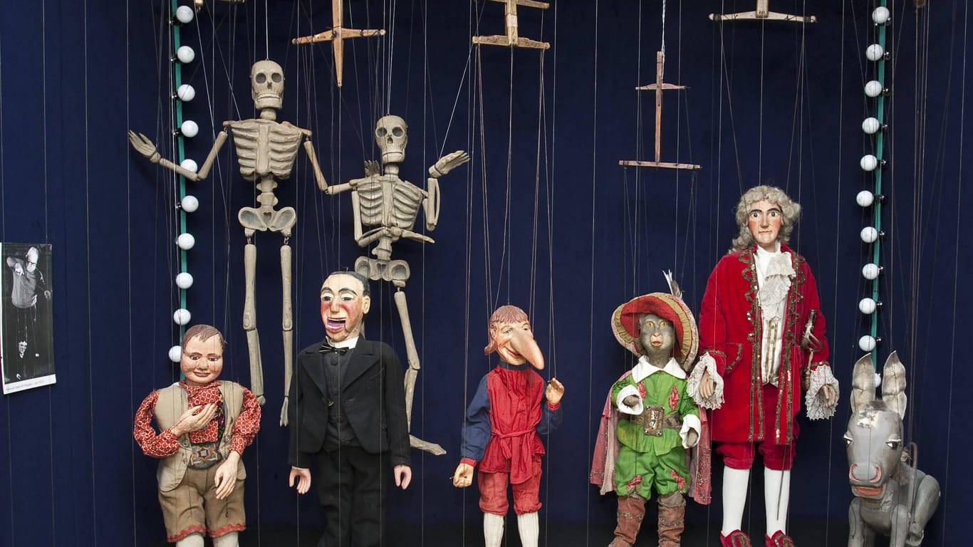 Im Museum für Sächsische Volkskunst im Jägerhof ist auch die Puppentheatersammlung angegliedert.