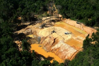 Illegale Goldsucher in Brasilien