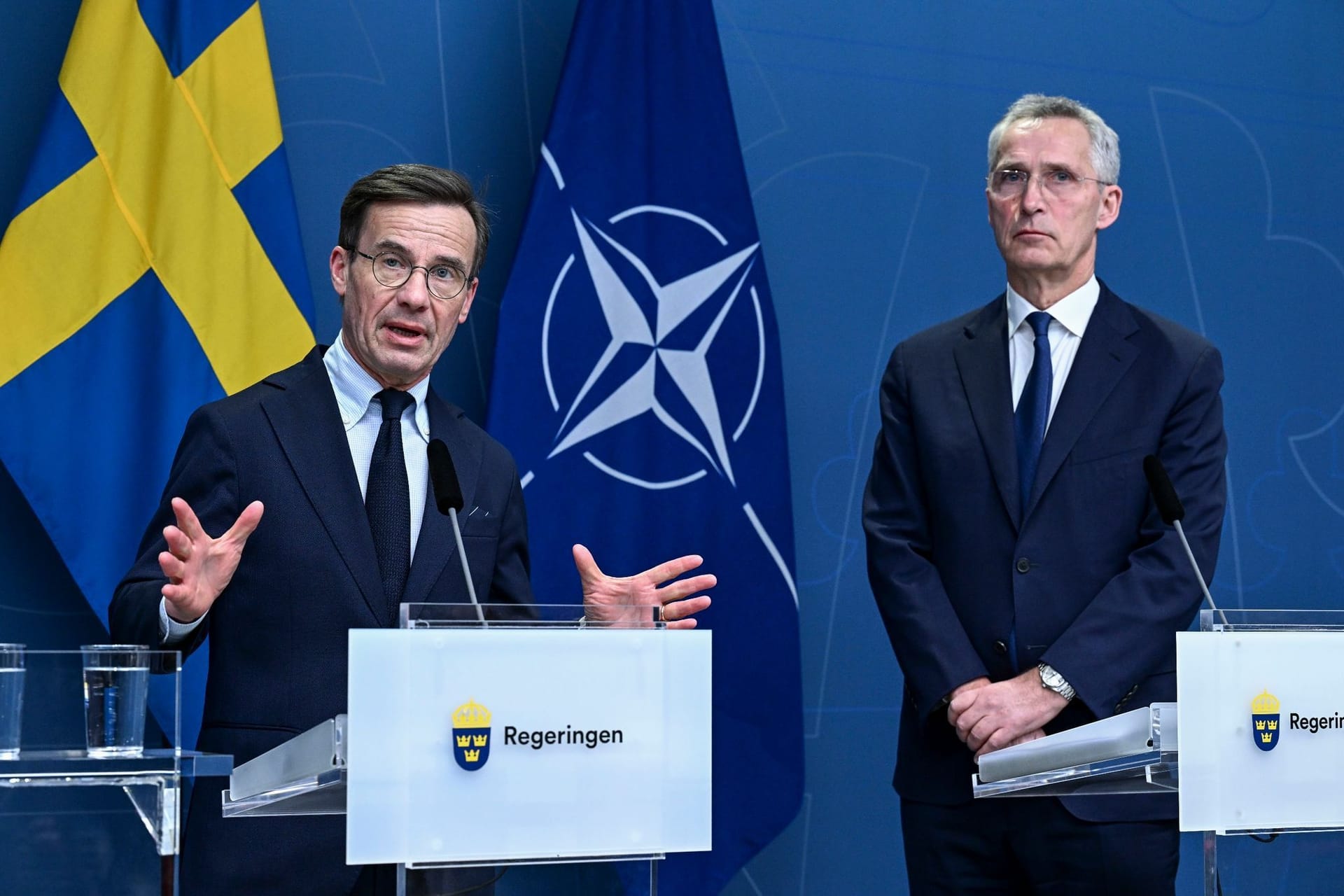 Ulf Kristersson und Jens Stoltenberg