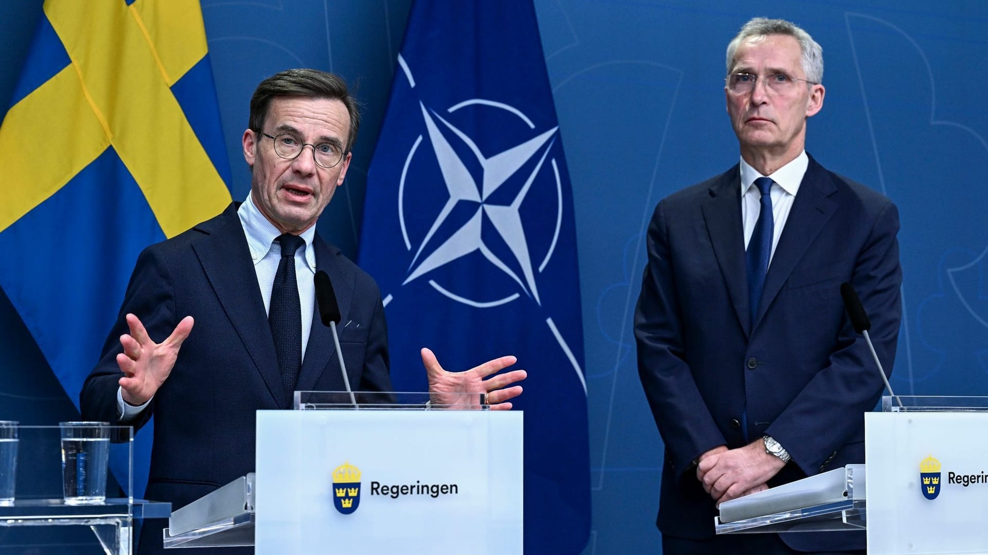 Ulf Kristersson und Jens Stoltenberg Ulf Kristersson und Jens Stoltenberg