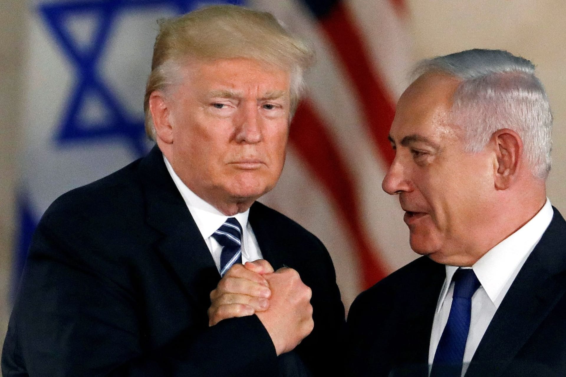 Politisch eng verbunden: Ex-Präsident Donald Trump und Israels Premierminister Benjamin Netanjahu (Archivbild).