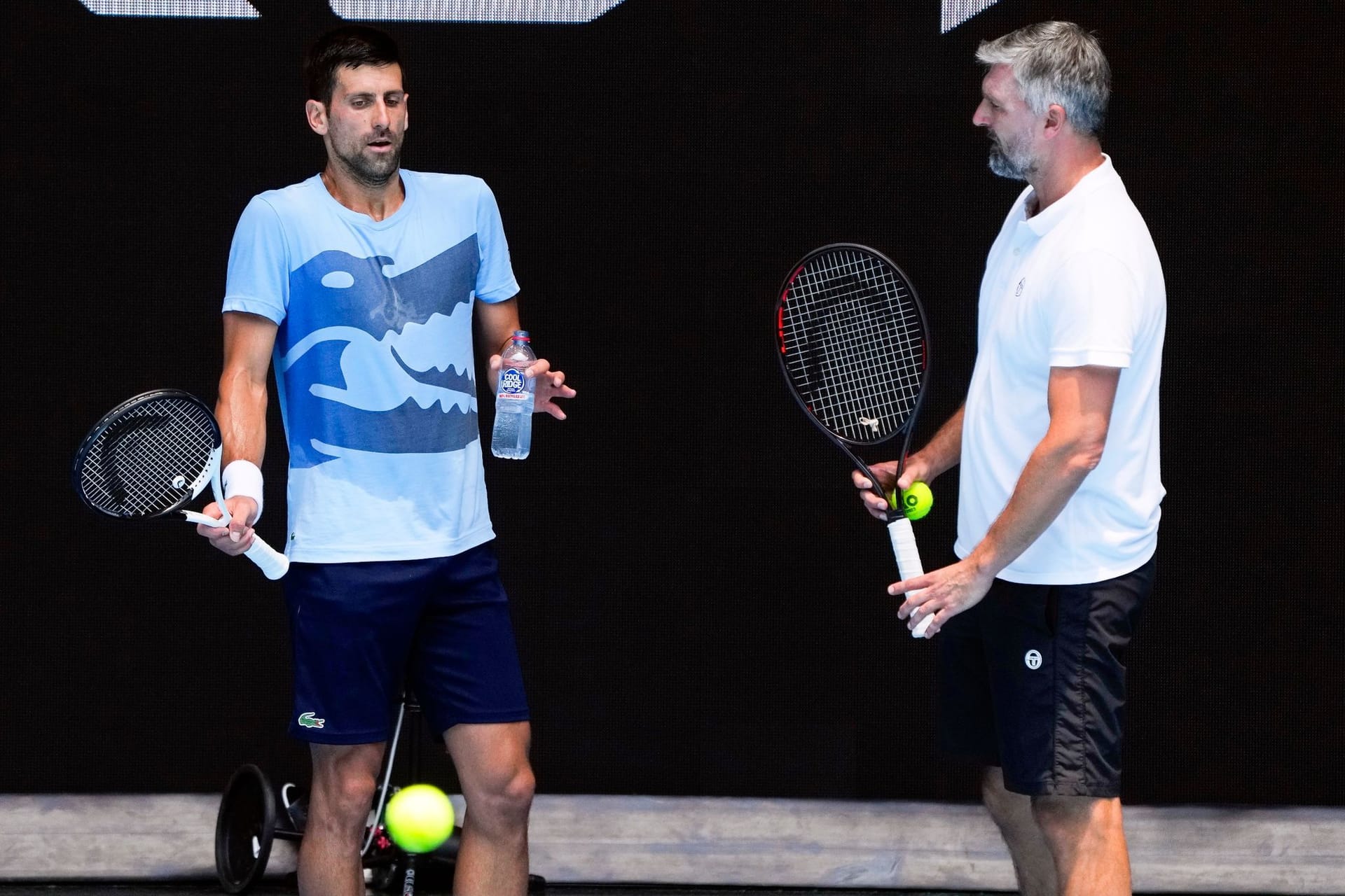 Novak Djokovic und Goran Ivanisevic