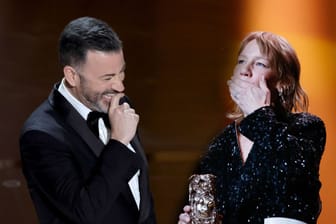 Jimmy Kimmel und Sandra Hüller: Er moderiert, sie ist nominiert.