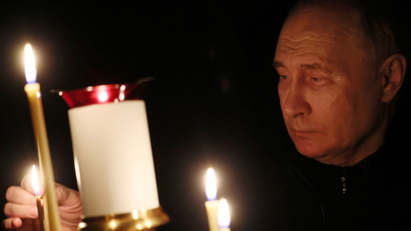 Wladimir Putin: Russlands Machthaber hatte der Ukraine eine Beteiligung am Terroranschlag bei Moskau zugesprochen.