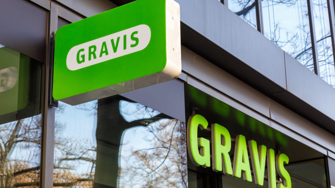 Eine Gravis-Filiale in Stuttgart: Der Apple-Händler schließt bald seine Ladengeschäfte.