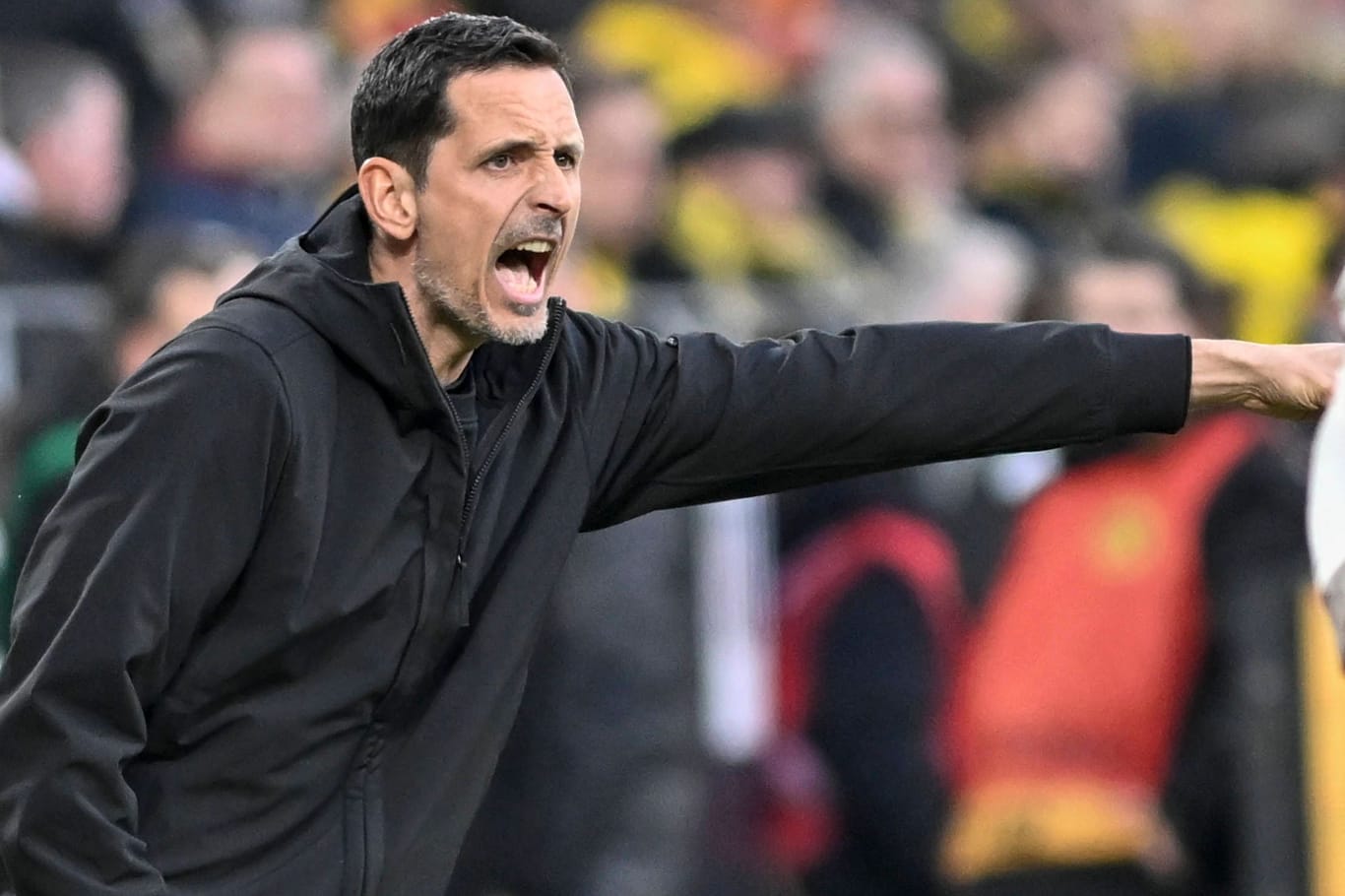 Dino Toppmöller: Der Frankfurter Trainer war enttäuscht nach der Niederlage in Dortmund.